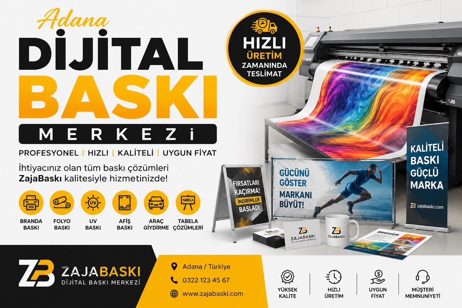 Adana Dijital Baskı Merkezi – Profesyonel ve Hızlı Baskı Çözümleri