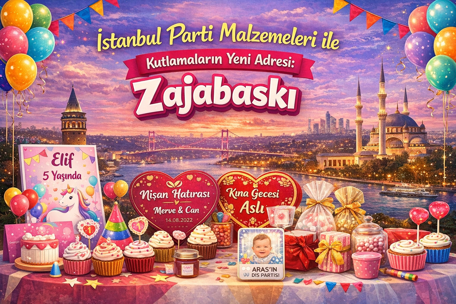 İstanbul Parti Malzemeleri ile Kutlamaların Yeni Adresi Zajabaskı