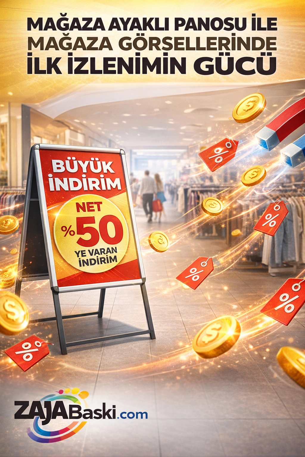 Mağaza Ayaklı Panosu ile Mağaza Görsellerinde İlk İzlenimin Gücü