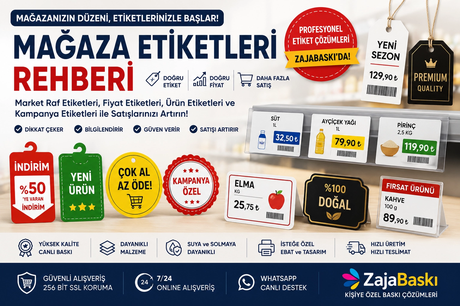 Mağaza Etiketleri Rehberi | Market Raf Etiketleri, Fiyat Etiketleri ve Ürün Etiketleri