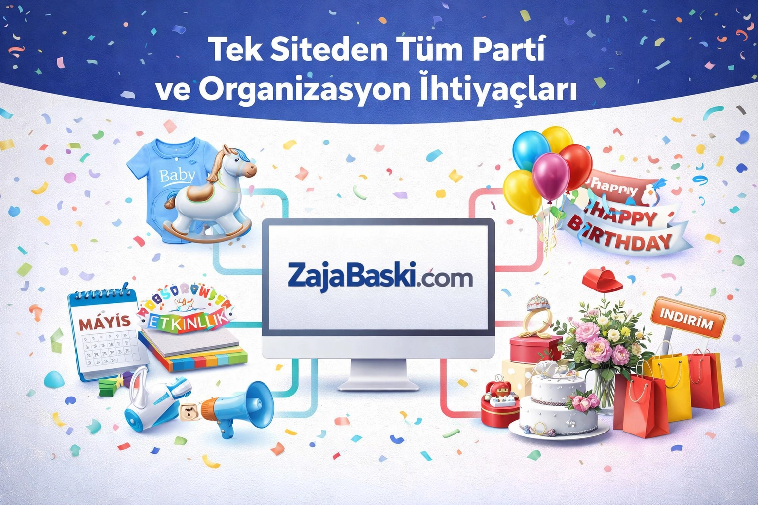 Online Alışverişte Yeni Dönem: Tek Siteden Tüm Parti ve Organizasyon İhtiyaçları