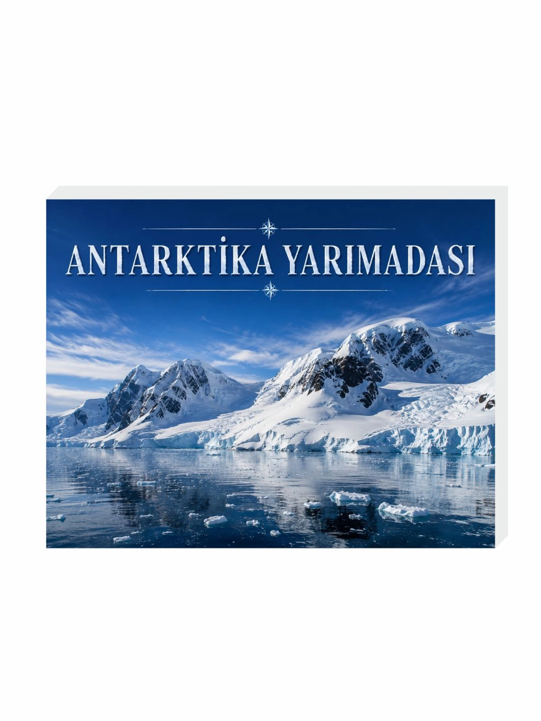 Antarktika Yarımadası Buzdolabı Magnet Süsü | 9x7 cm Seyahat Hatırası Magnet