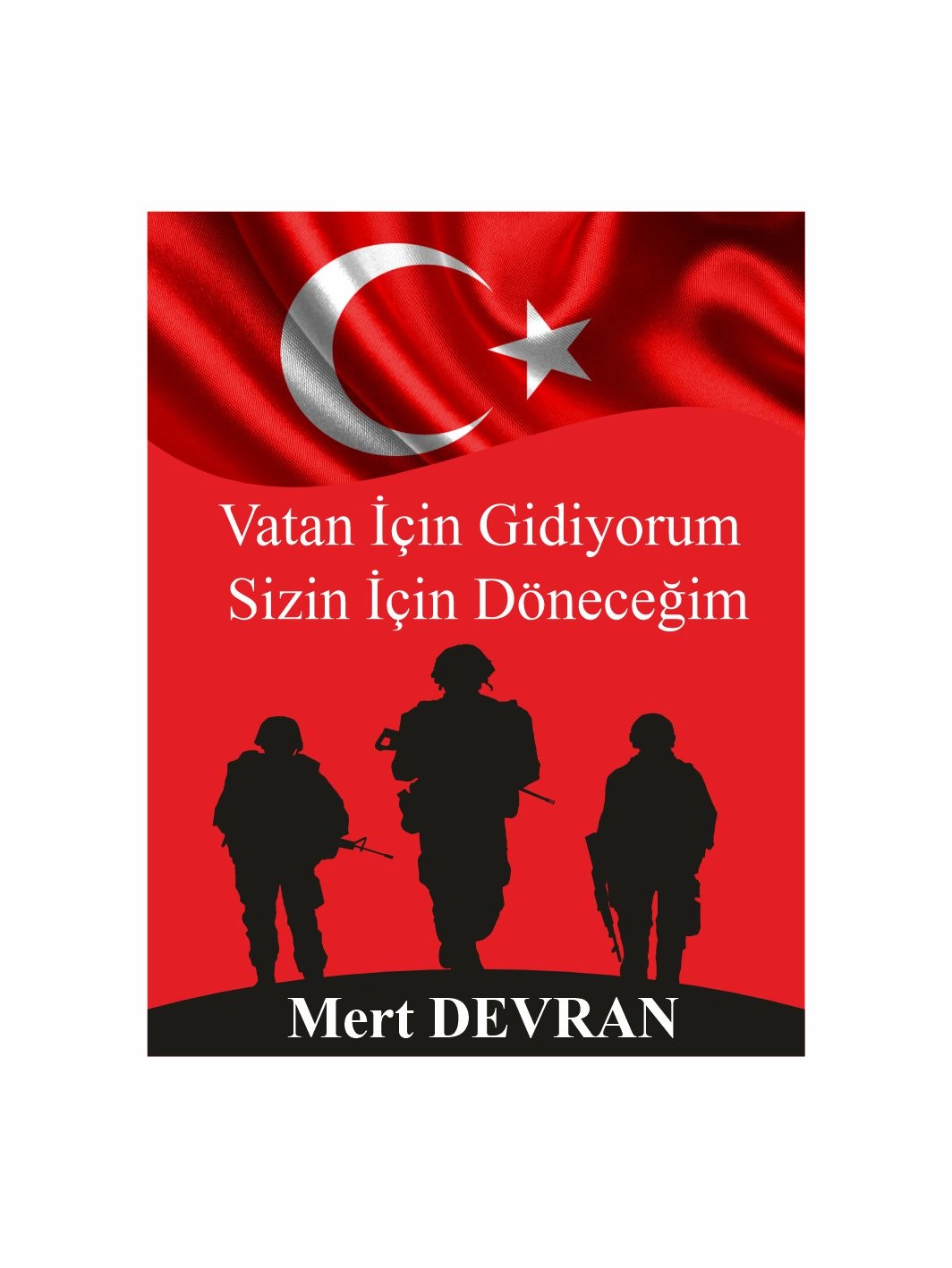 Asker Bayrak Konsept Hediyelik Magnet