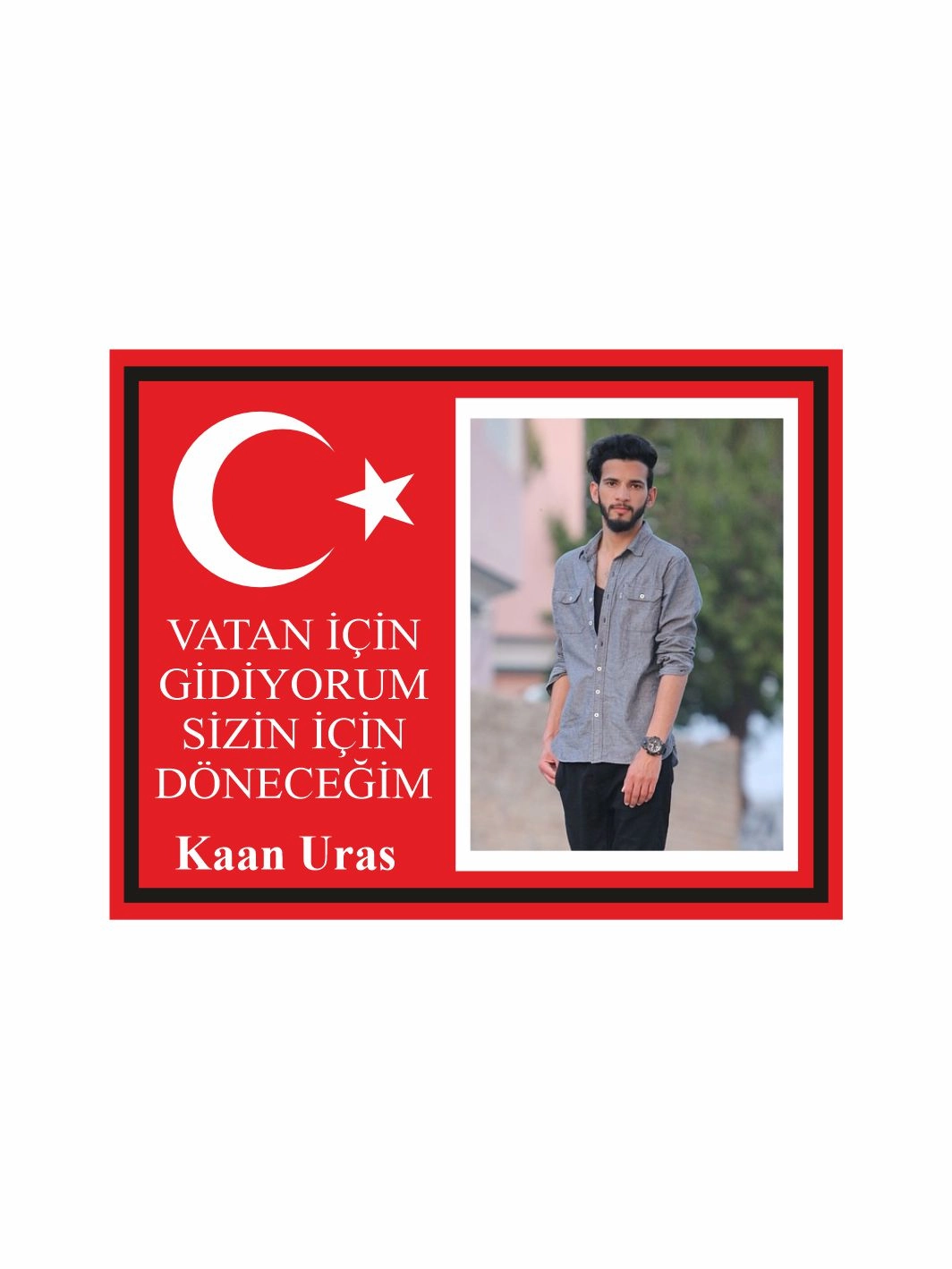 Asker Hatırası Hediyelik Magnet Resimli Tema