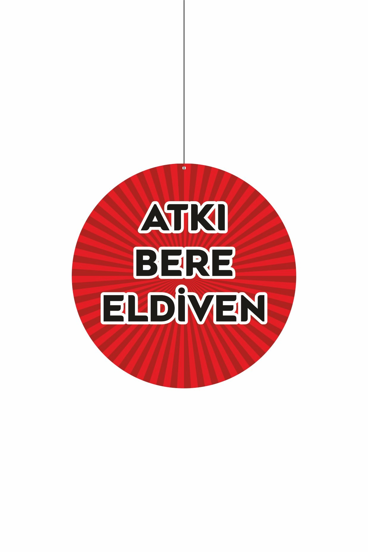 Atkı Bere Eldiven Yazılı Mağaza Reyon Dönkartı 30x30 cm – Askılı Tavan Kategori Kartı