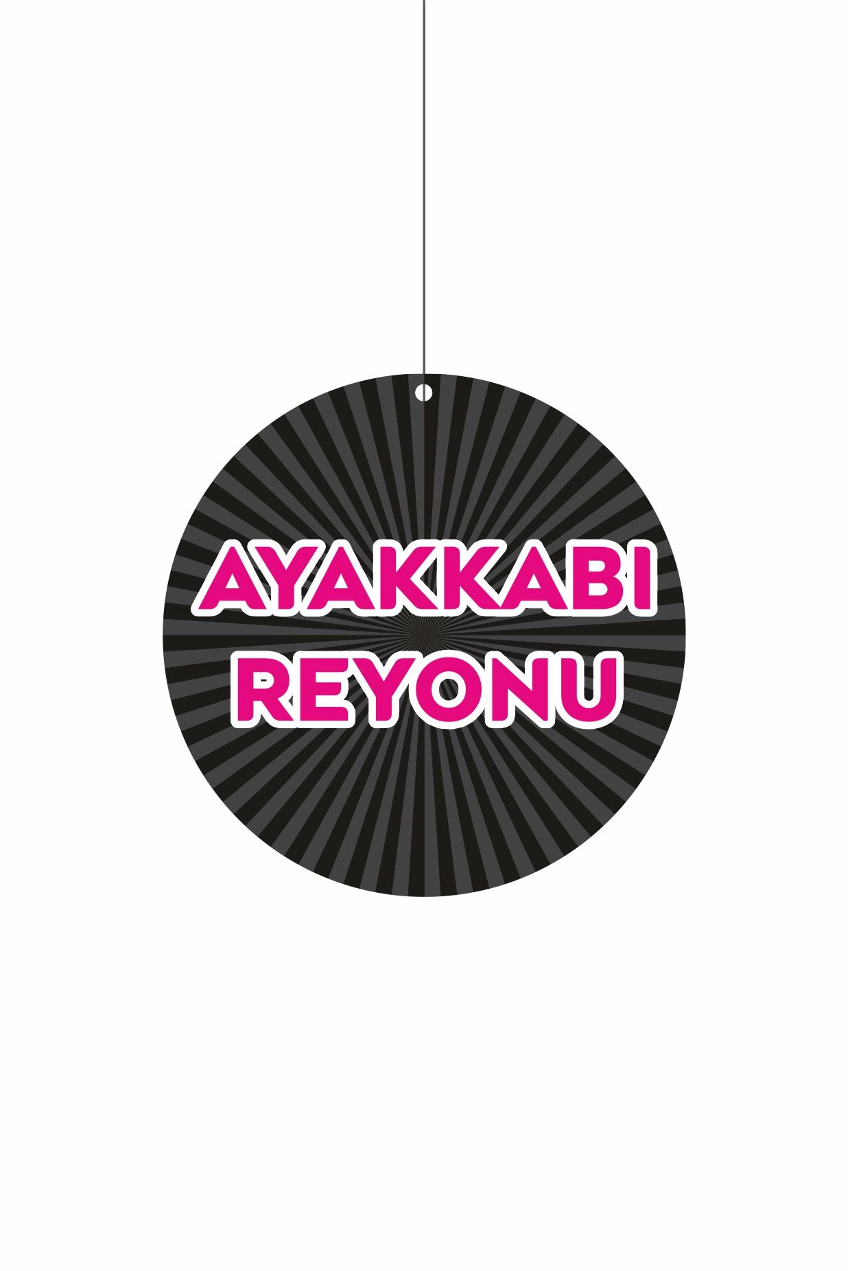 Ayakkabı Reyonu Mağaza Dönkartı 30x30 cm – Askılı Tavan Kategori Kartı