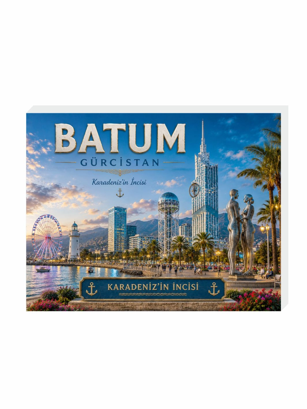 Batum Buzdolabı Süsü Magnet | Şehir Temalı Hediyelik Magnet Modelleri
