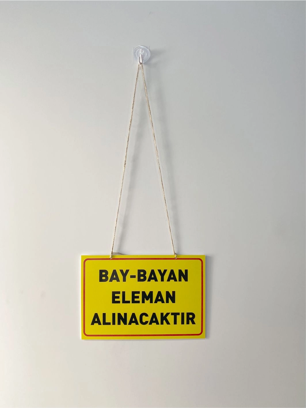 Bay Bayan Eleman Alınacaktır Levhası Mağaza İşyeri Dükkan Personel Alım Levhası