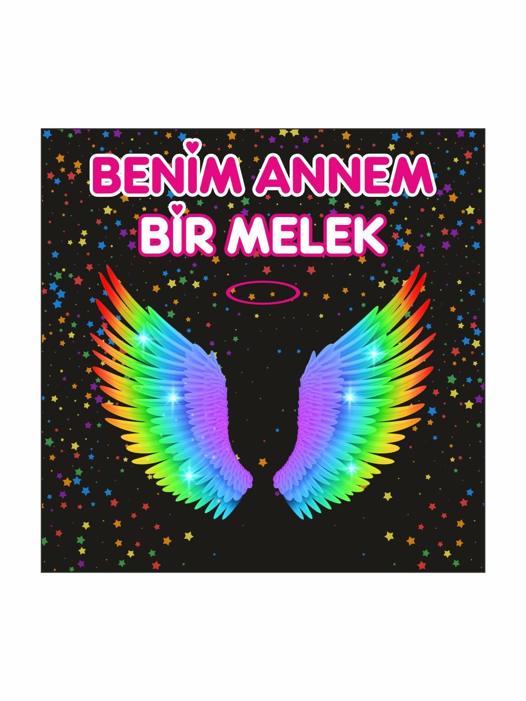 Benim Annem Bir Melek Melek Kanadı Temalı Fotoğraf Çekim Arka Fon Afişi