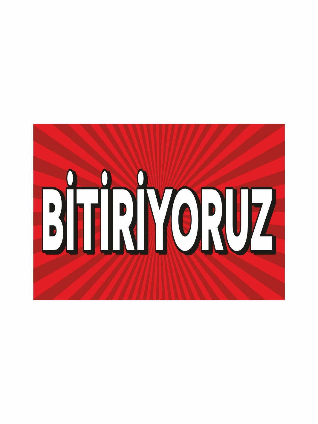 Bitiriyoruz Mağaza Dükkan İşyeri Branda Afişi