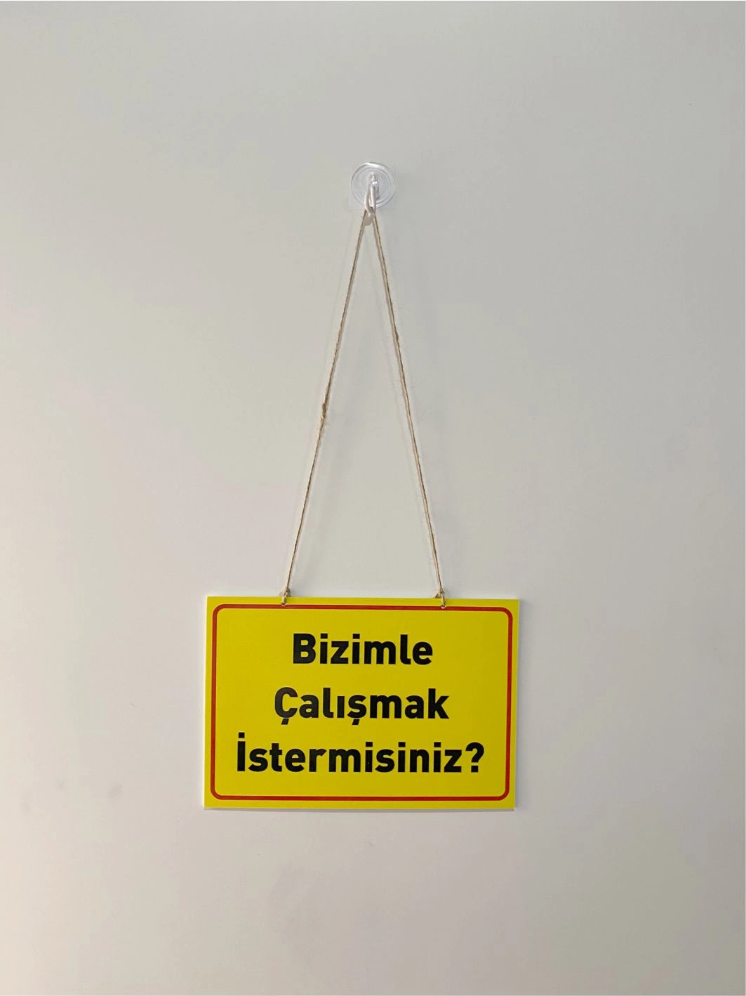 Bizimle Çalışmak İster Misiniz Personel Levhası Mağaza İşyeri Dükkan İş Başvuru Levhası