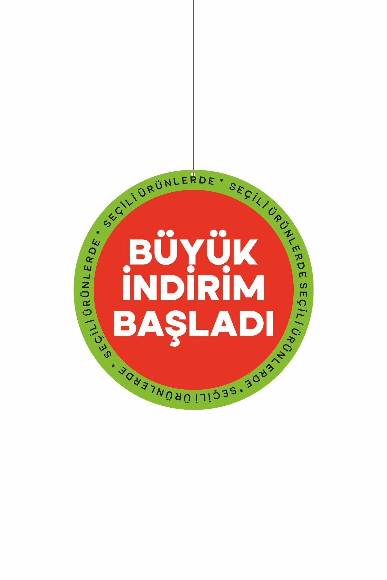Büyük İndirim Başladı Mağaza Dönkartı 30x30 cm
