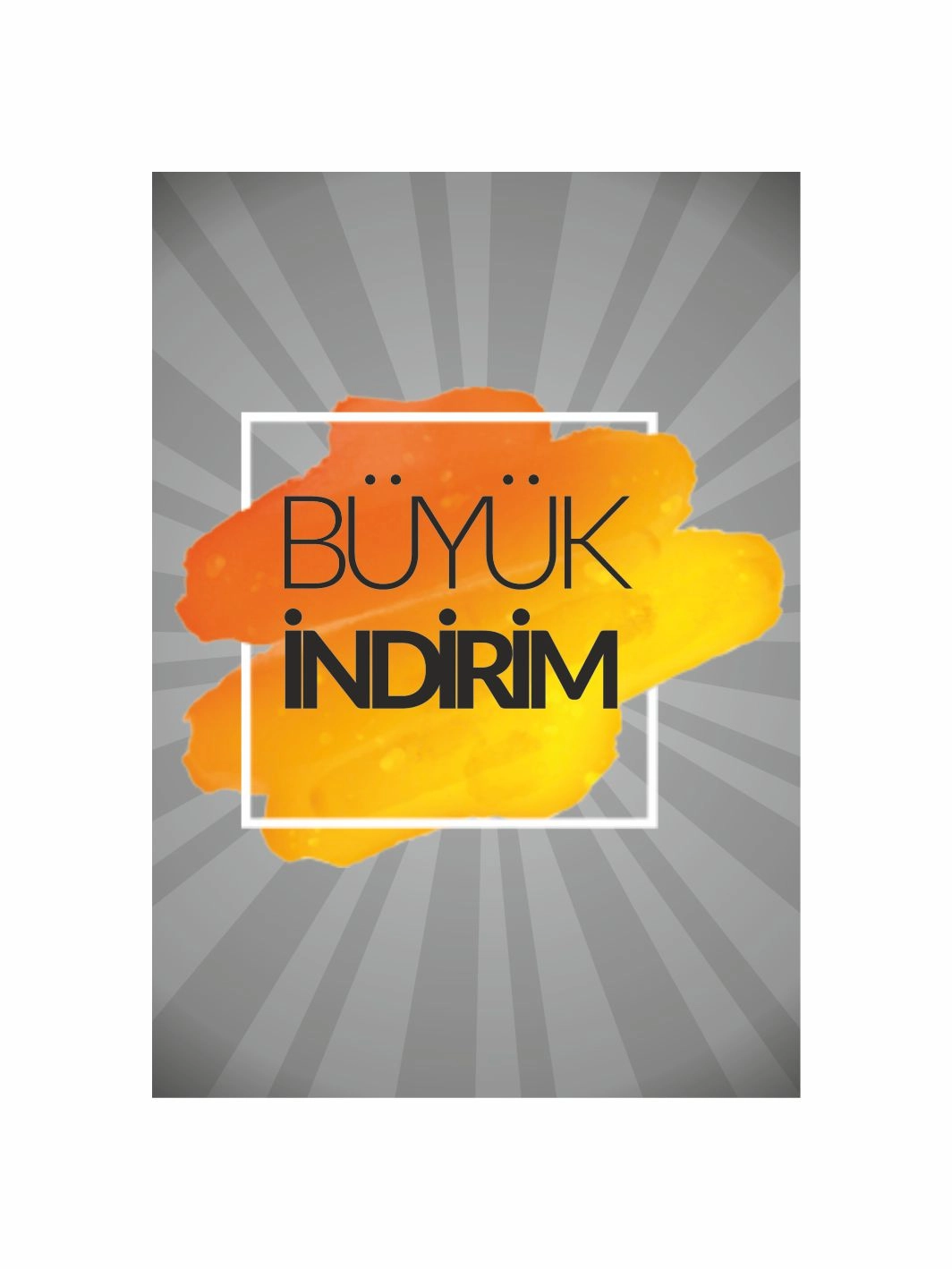 Büyük İndirim Yazılı Mağaza Karşılama Panosu