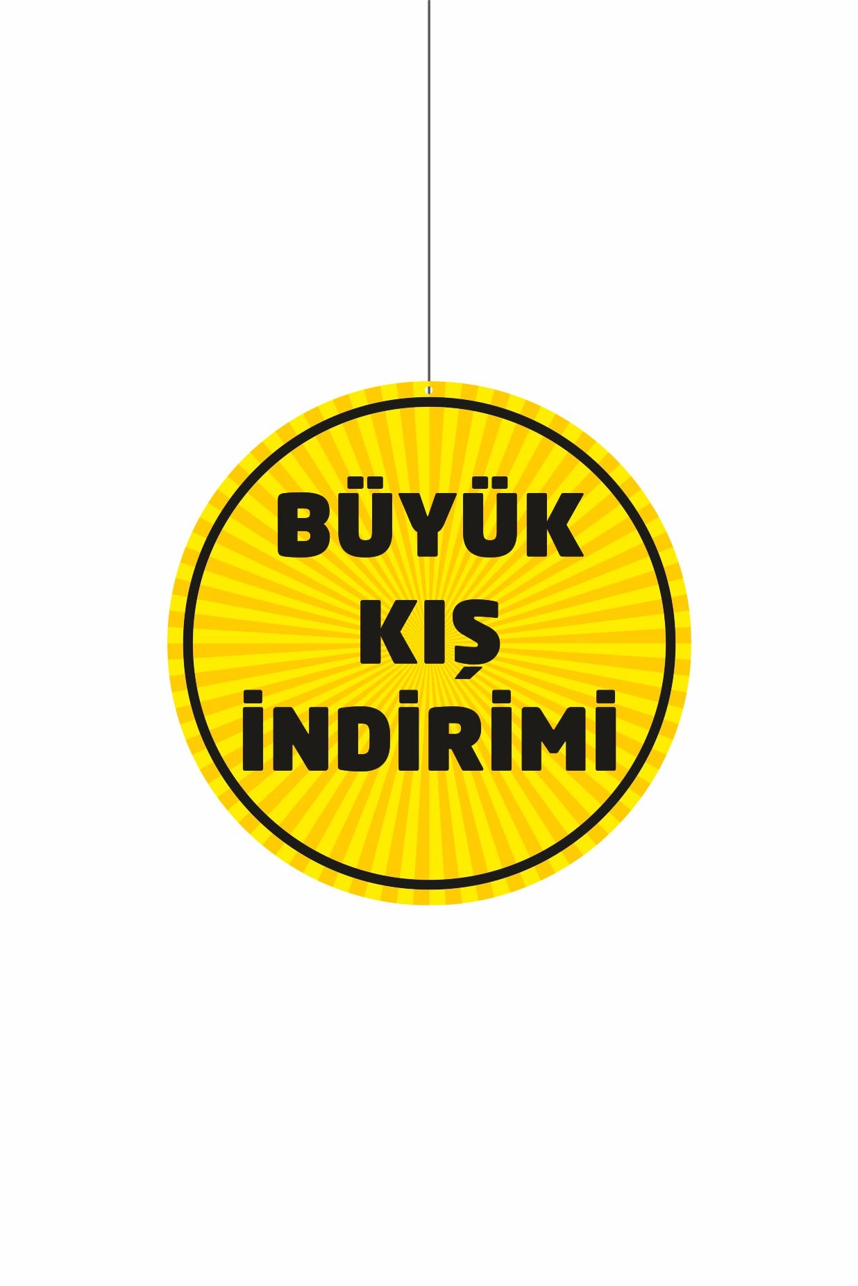 Büyük Kış İndirimi Mağaza Dönkartı 30x30 cm
