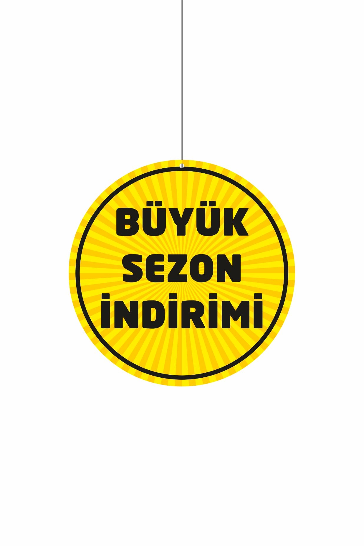 Büyük Sezon İndirimi Mağaza Dönkartı 30x30 cm
