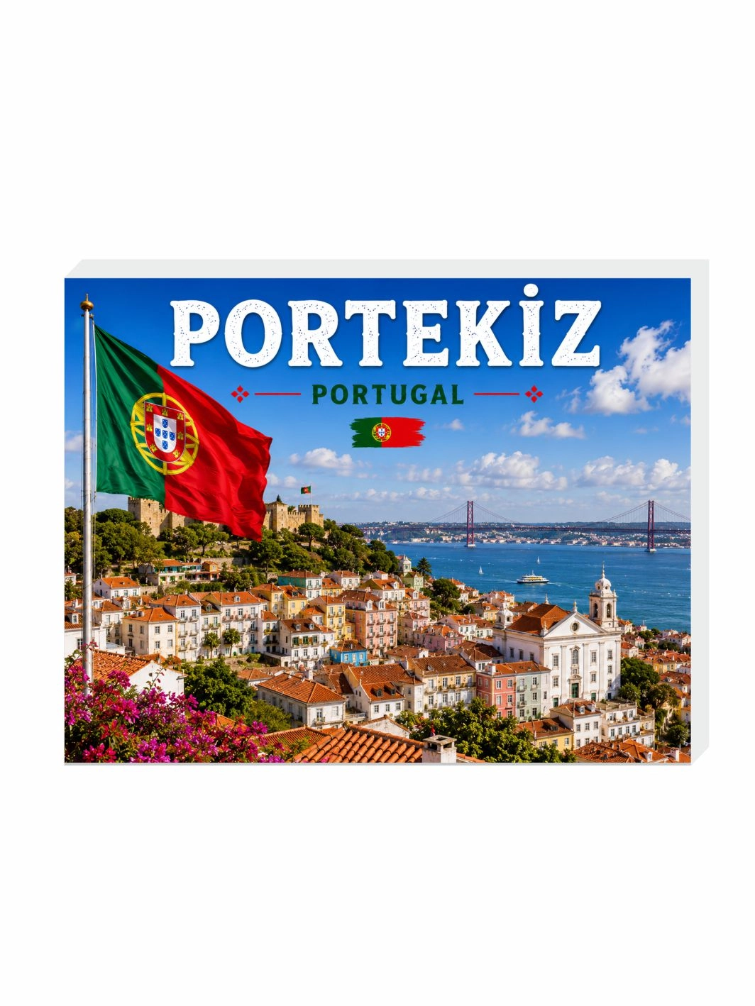 Süs Portekiz Buzdolabı Magneti – 9x7 cm Hatıra Magneti
