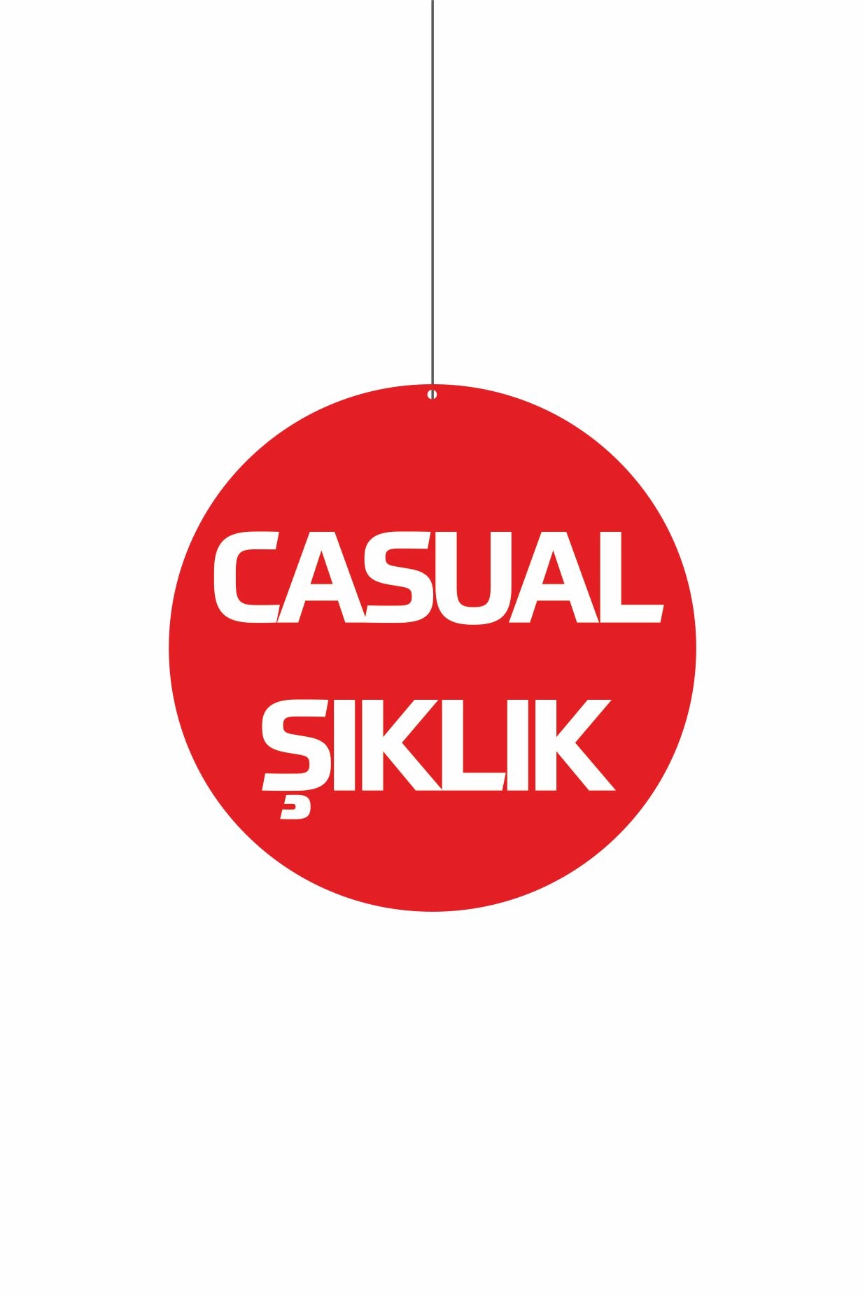 Casual Şıklık Yazılı Mağaza Dönkartı Çift Yön Baskılı 30x30 cm