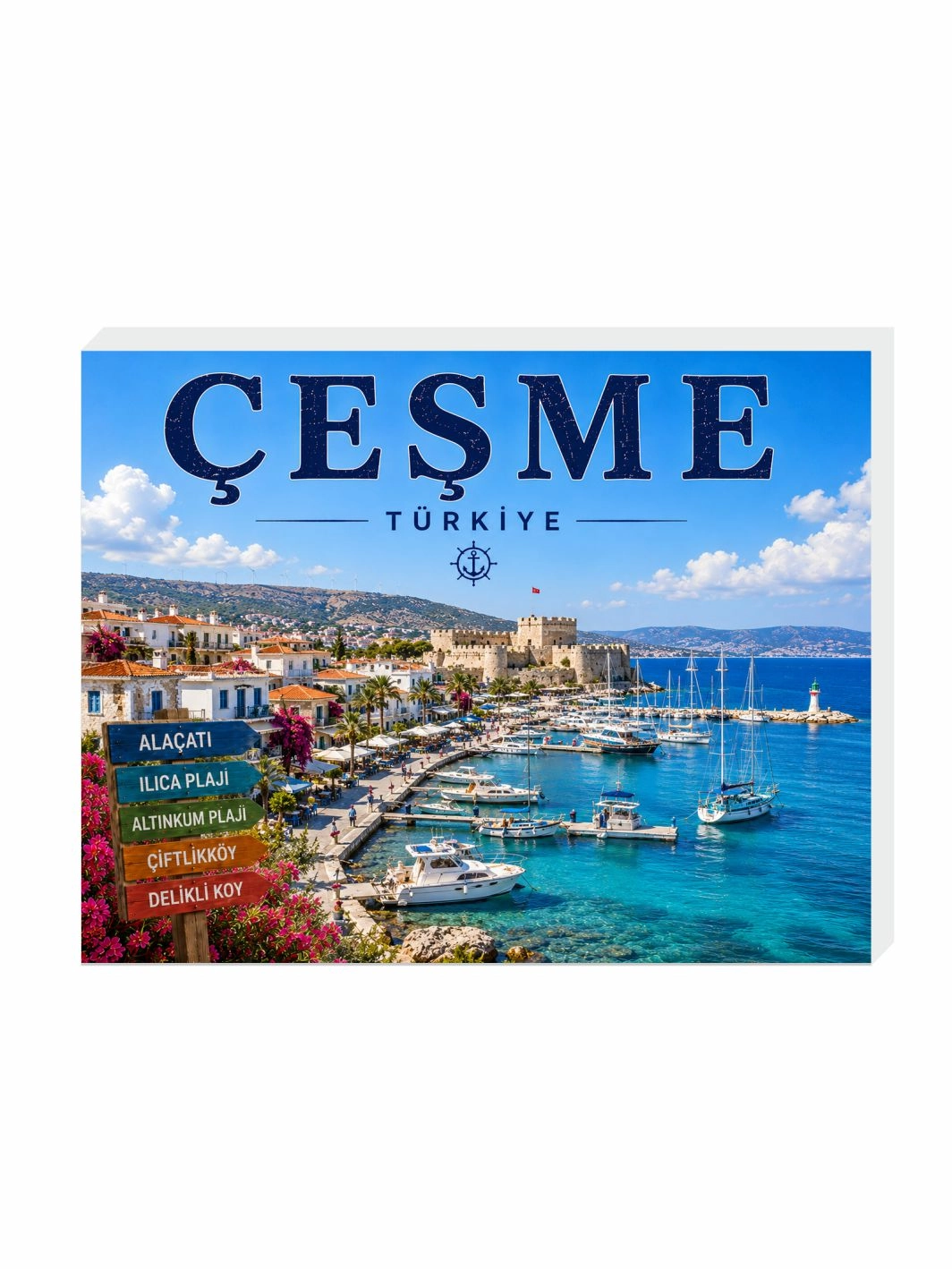 Çeşme Magnet Buzdolabı Süsü | Dekoratif Tatil Hatırası Magnet