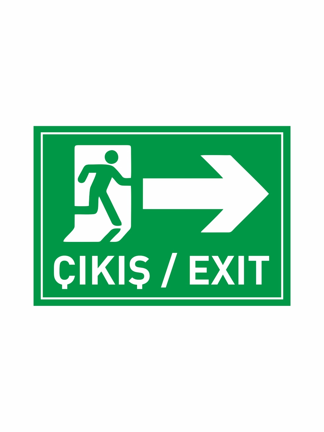 Çıkış Exit Uyarı Levhası 