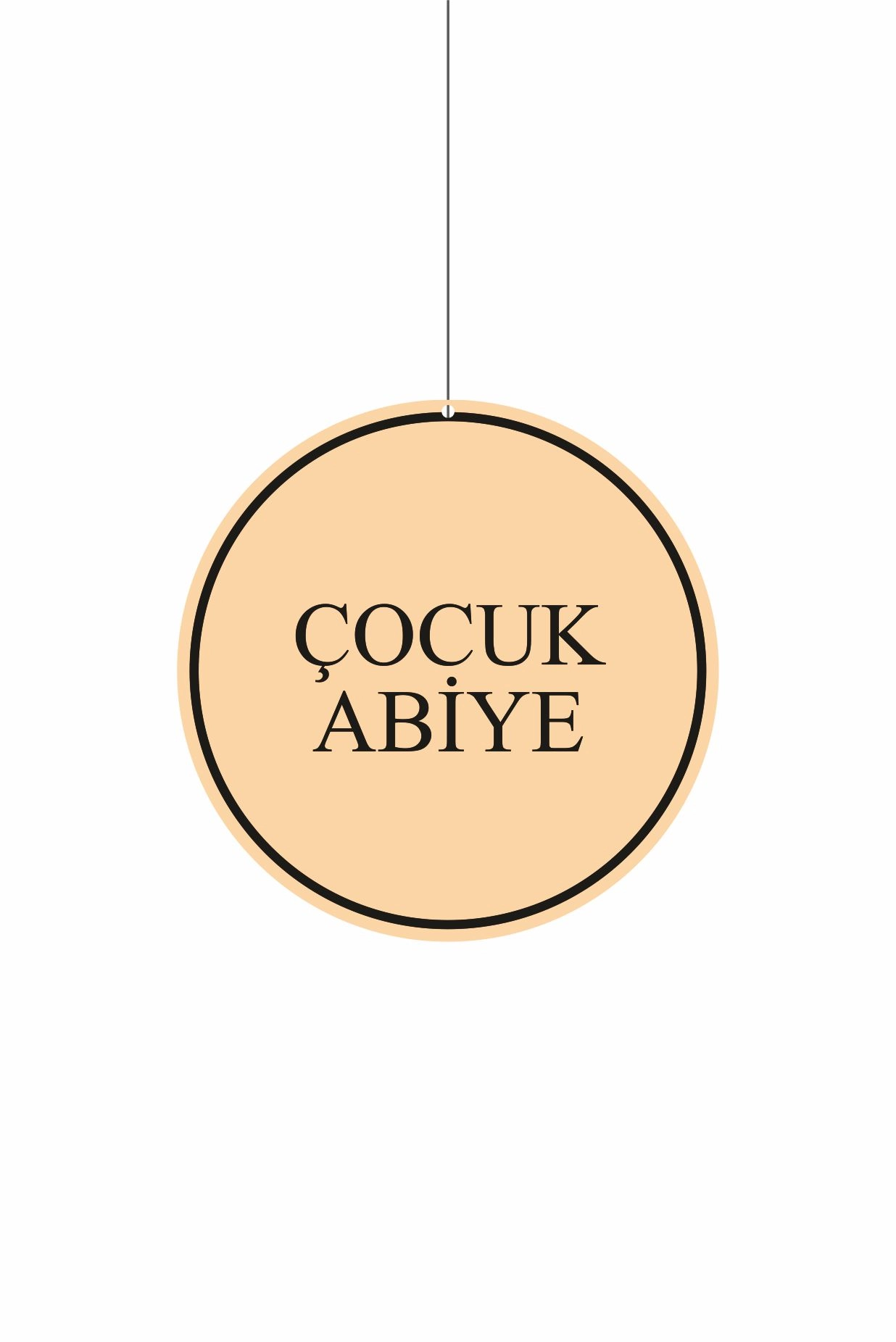 Çocuk Abiye Yazılı Mağaza Dönkart 30x30 cm