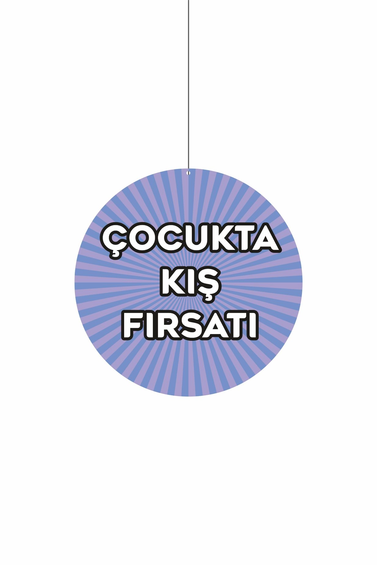Çocukta Kış Fırsatı Mağaza Dönkartı 30x30 cm