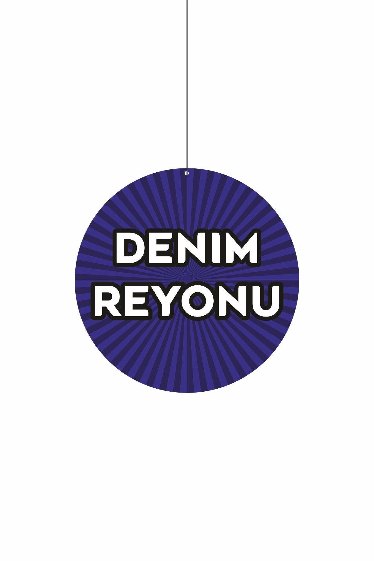 Denim Reyonu Mağaza Dönkart 30x30 cm