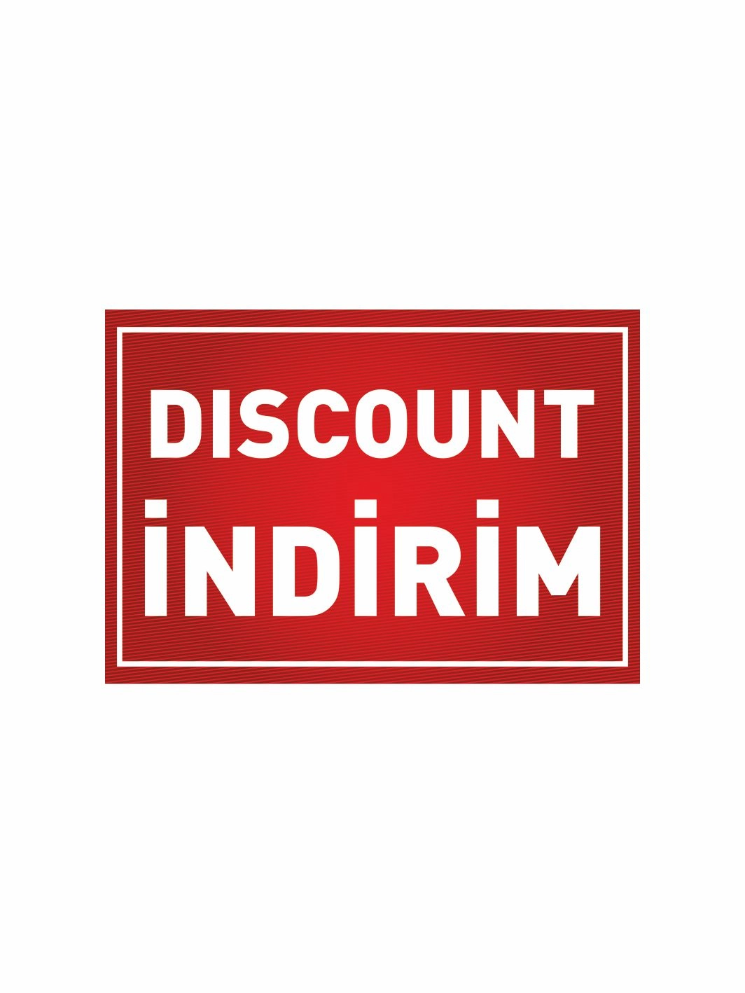 Discount İndirim Afişi Mağaza Dükkan İşyeri Branda Vinil