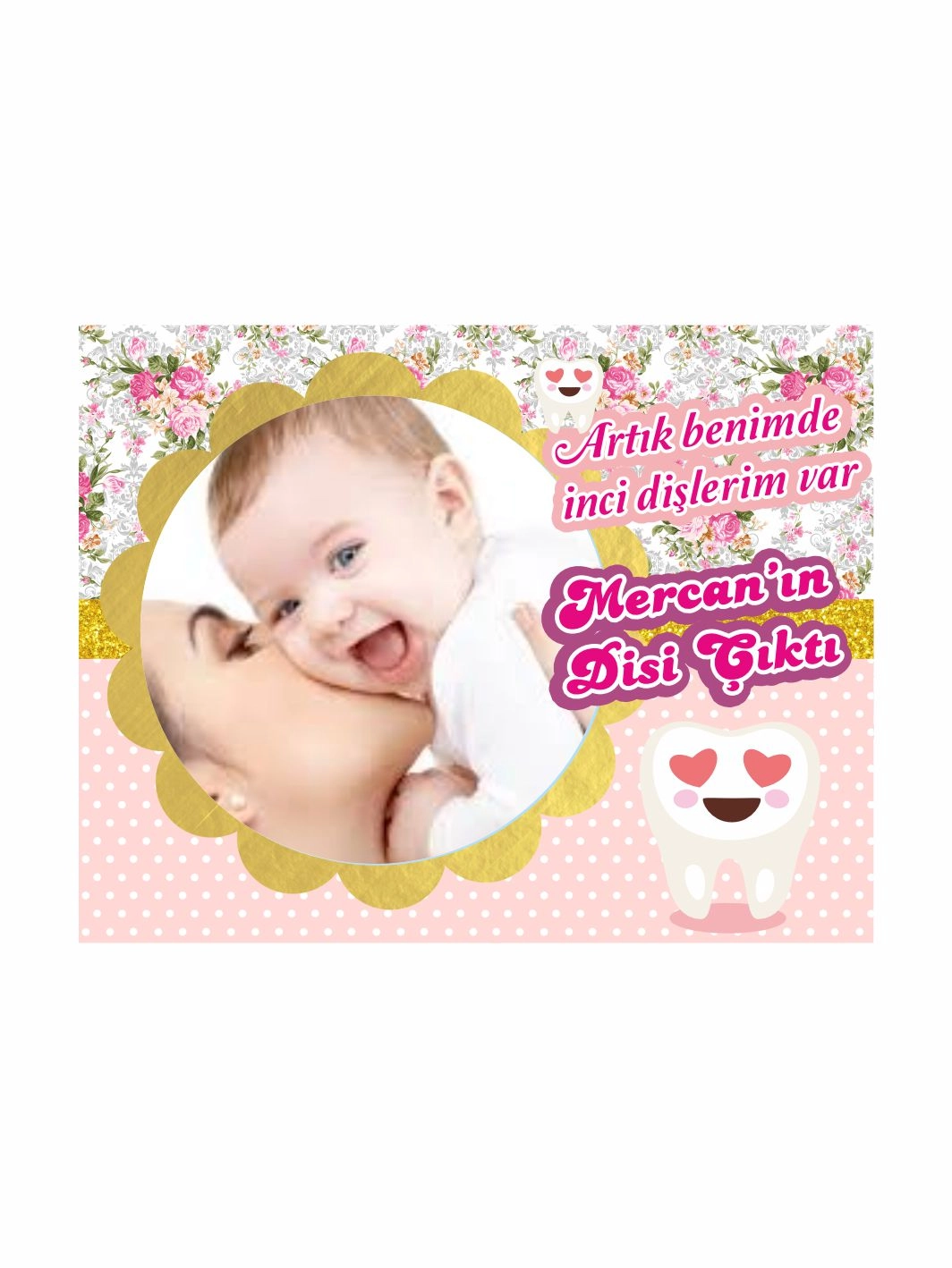 Dişi Çıktı Magnet Resimli Neşeli Dişler Tema