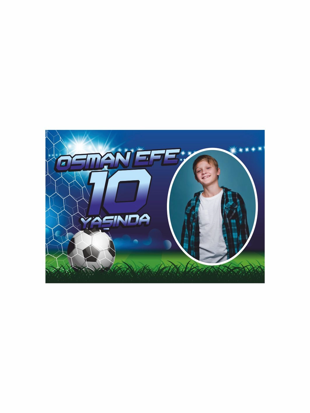 Doğum Günü Afişi Futbol Tema