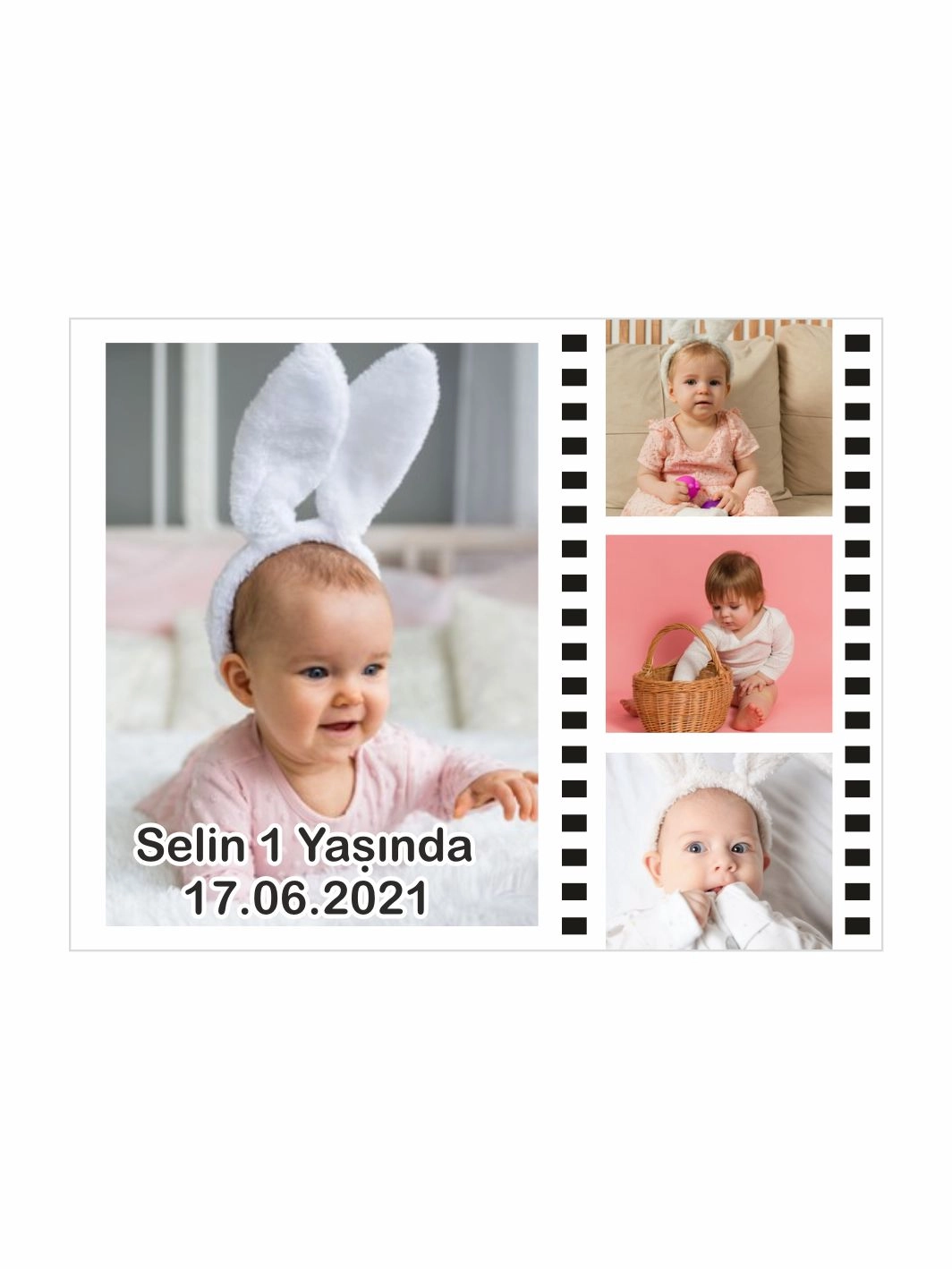 Doğum Günü Hediyelik Magnet Kolaj Resim Konsept  Kişiye Özel Fotoğraflı Tasarım
