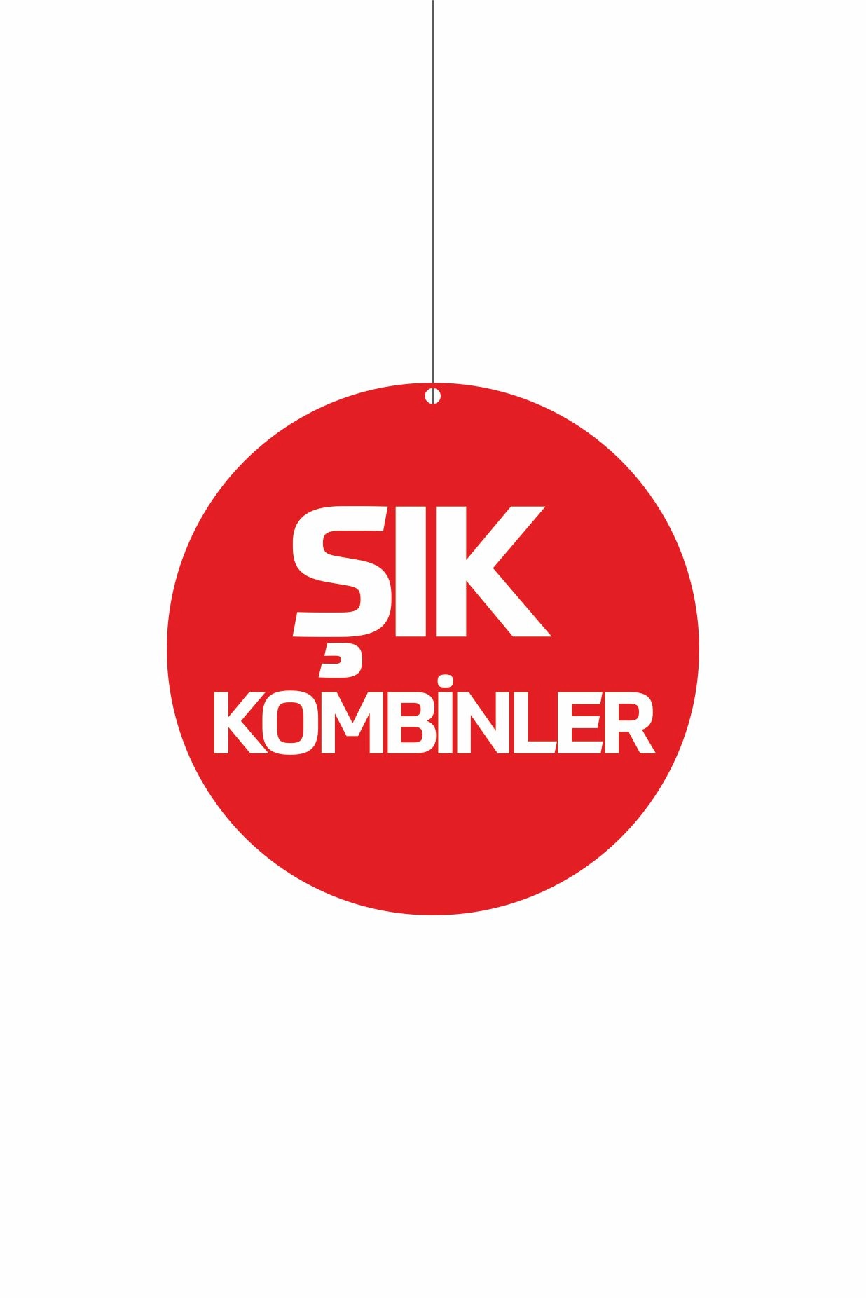 Şık Kombinler Yazılı Dönkart Çift Yön Baskılı 30x30 cm