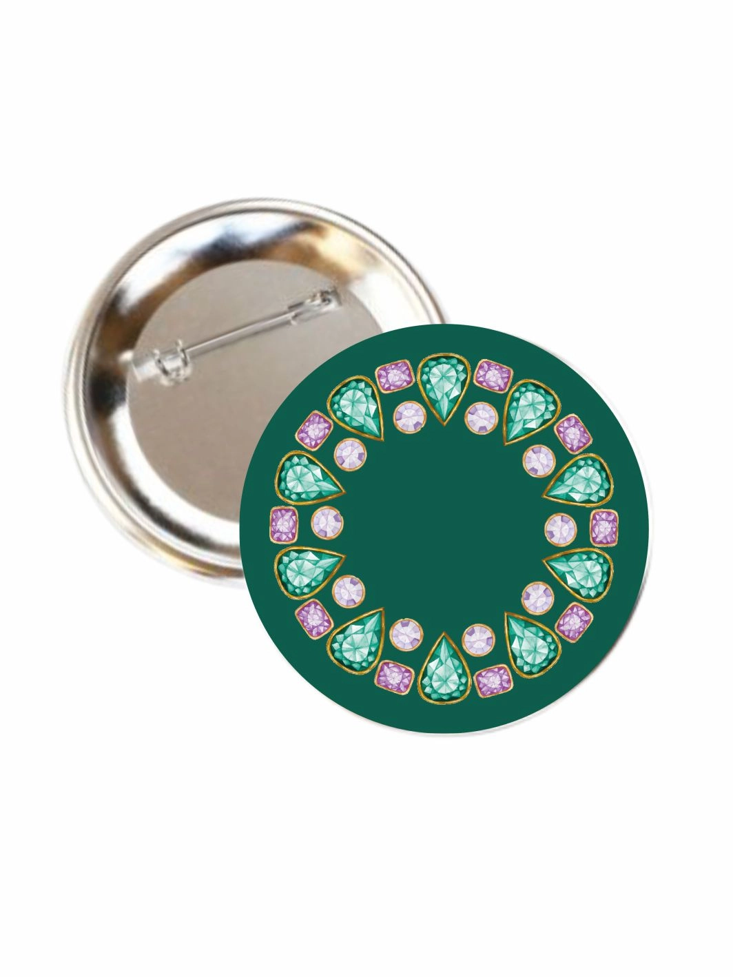 Elbise Dekor Buton Rozet Takı Tasarımlı 58mm İğneli Yaka Rozeti