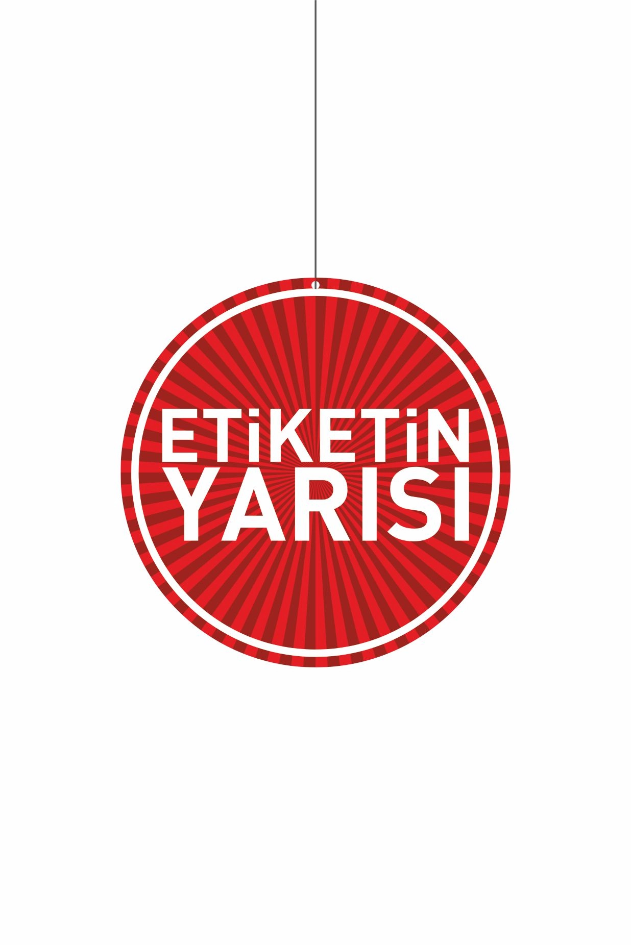 Etiketin Yarısı Mağaza Dönkartı Çift Yön Baskılı 30x30 cm