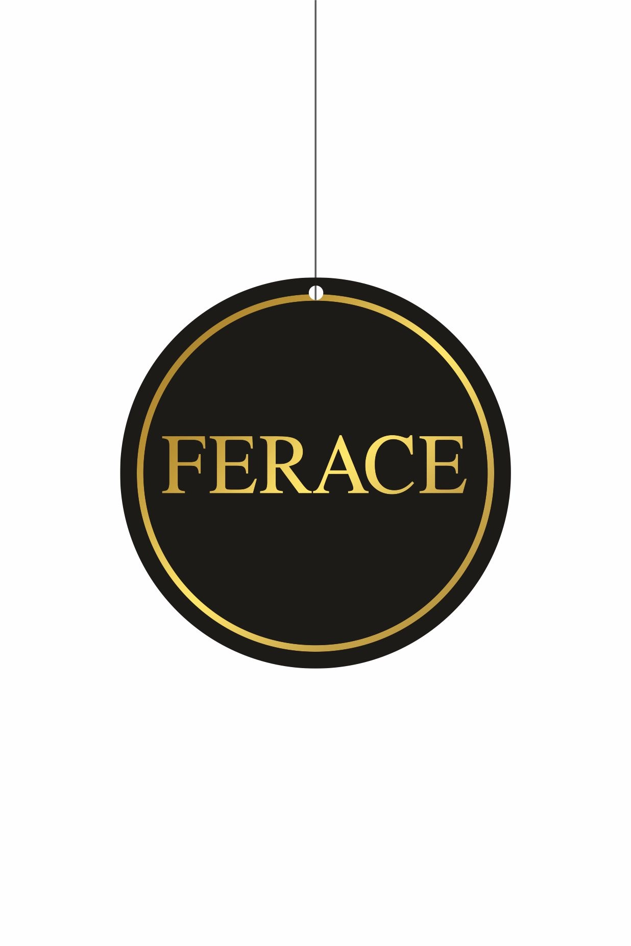 Ferace Yazılı Mağaza Dönkartı 30x30 cm – Çift Yönlü Askılı Reyon Kartı