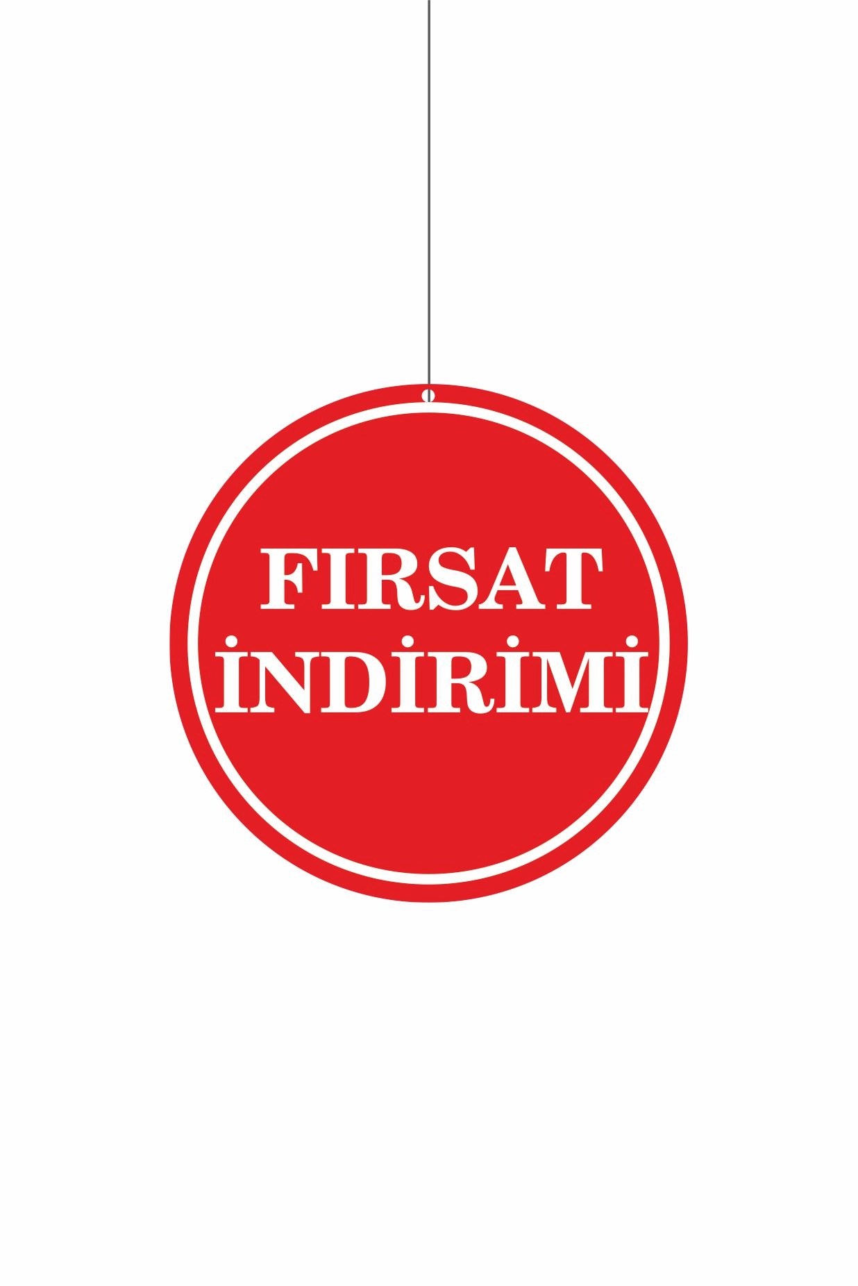 Fırsat İndirimi Mağaza Dönkartı Çift Yön Baskı – Askılı Reyon Üstü