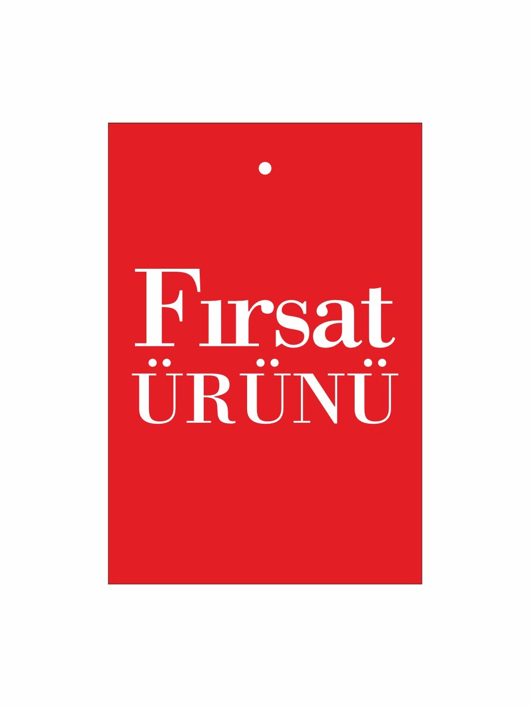 Fırsat Ürünü Yazılı Giyim Kıyafet Kılçık Etiketi 7x5 cm (100 Adet Paket)