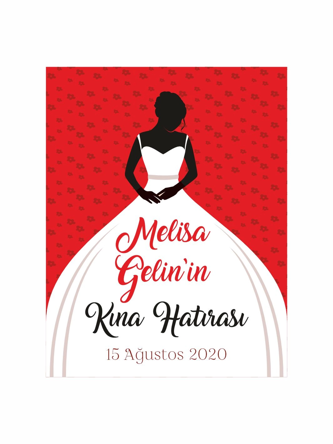 Gelin Temalı Kına Hatırası Hediyelik Magnet