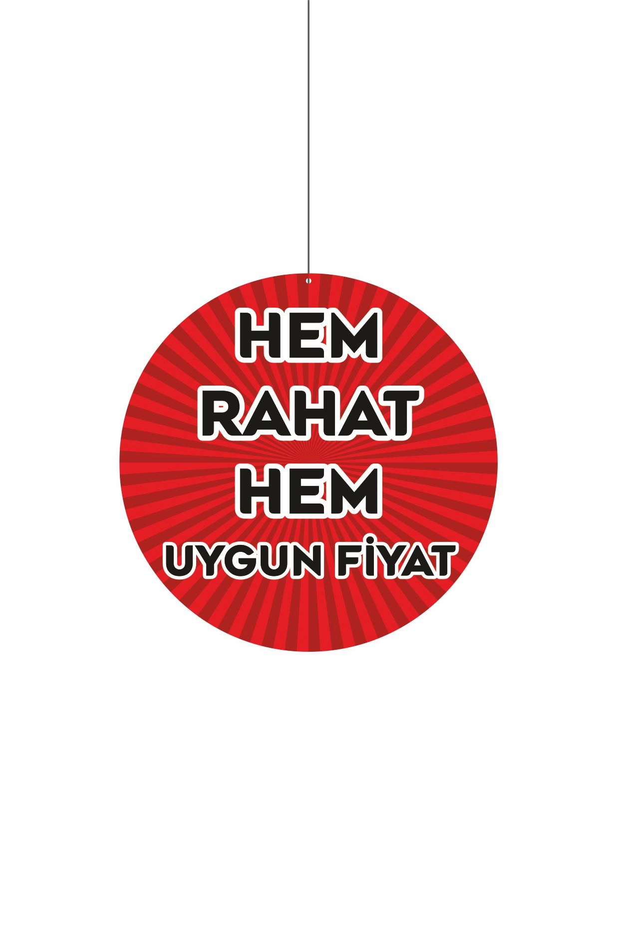 Hem Rahat Hem Uygun Fiyat Mağaza Dönkartı – Çift Yön Folyo Baskı Askılı