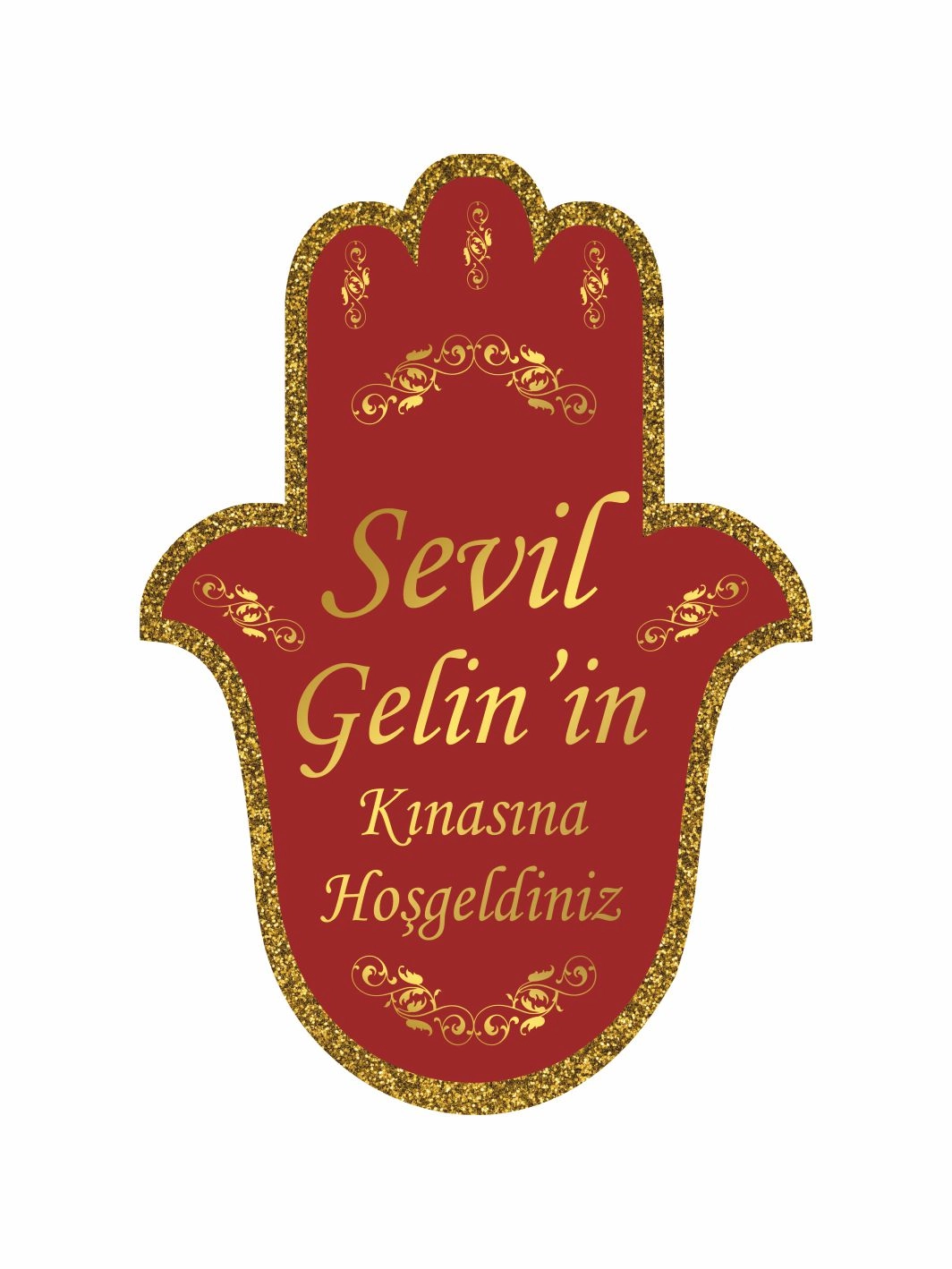 Henna El Konsept Kına Gecesi Ayaklı Karşılama Panosu