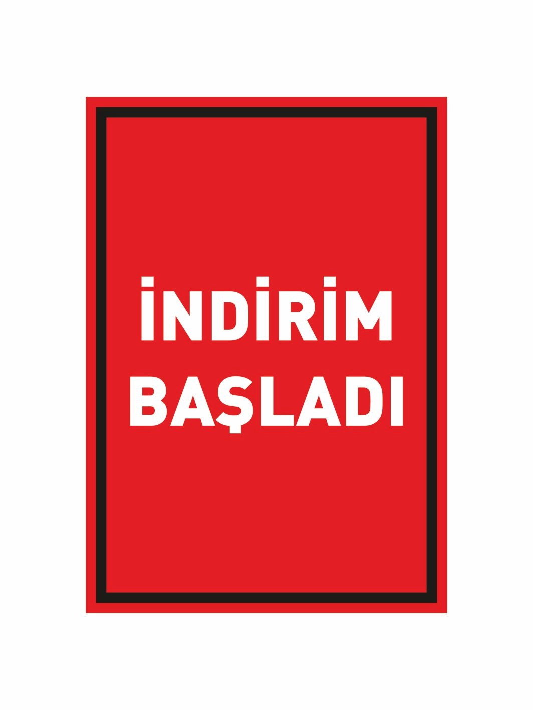 İndirim Başladı Mağaza Ayaklı Karşılama Levhası