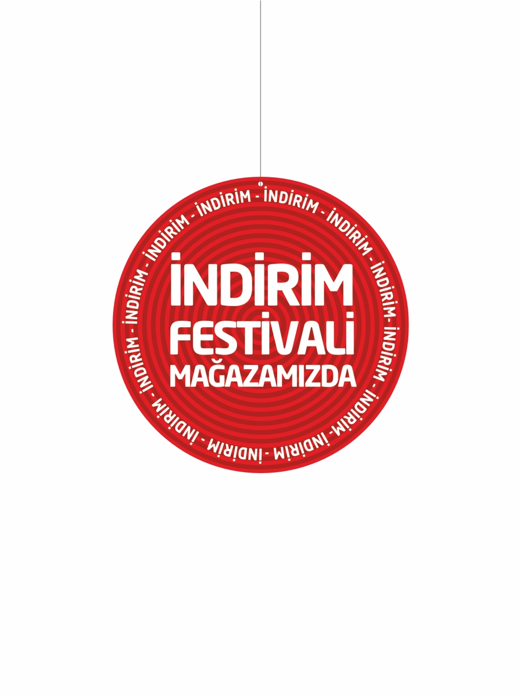 İndirim Festivali Mağazamızda Dönkartı Çift Yön Baskılı