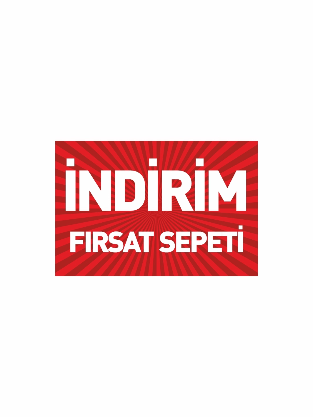 İndirim Fırsat Sepeti Mağaza PVC Etiketi – Mandallı Etiket Tutucu Uyumlu Kampanya Kartı