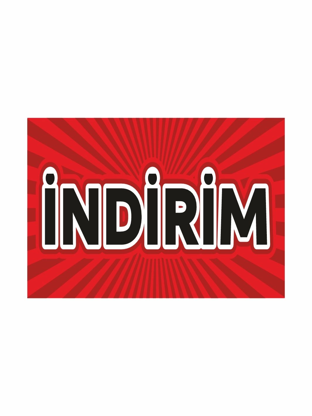 İndirim Yazılı Mağaza Dükkan İşyeri Branda Baskı Afiş
