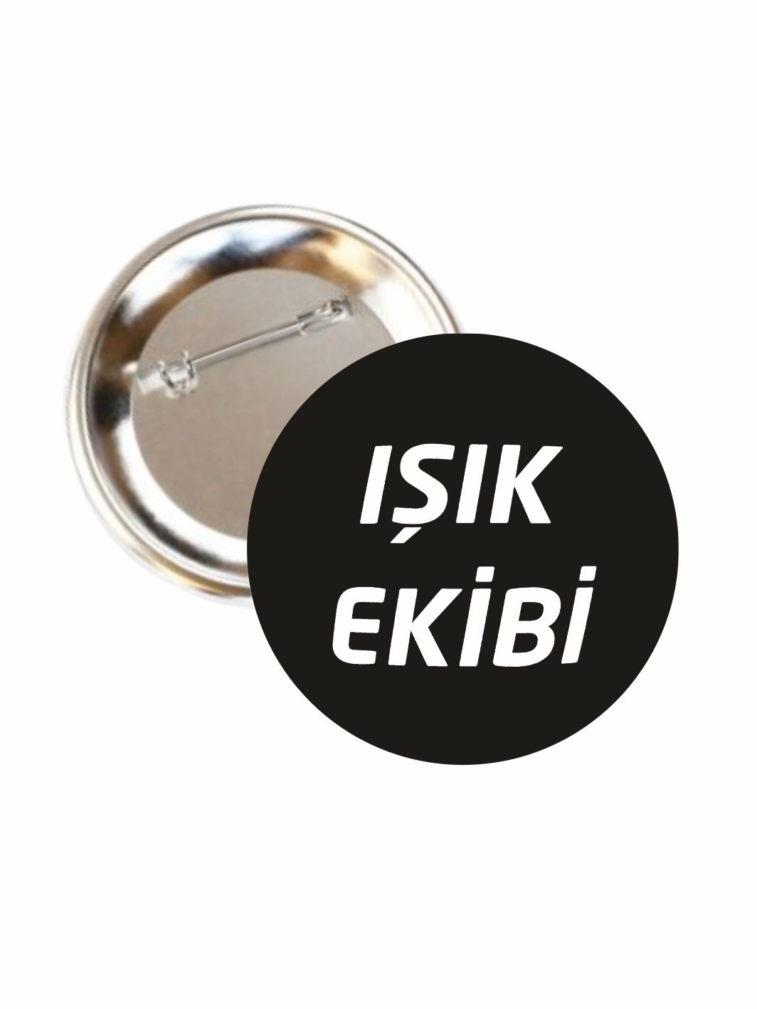Işık Ekibi Buton Rozet 58mm İğneli Personel Yaka Rozeti