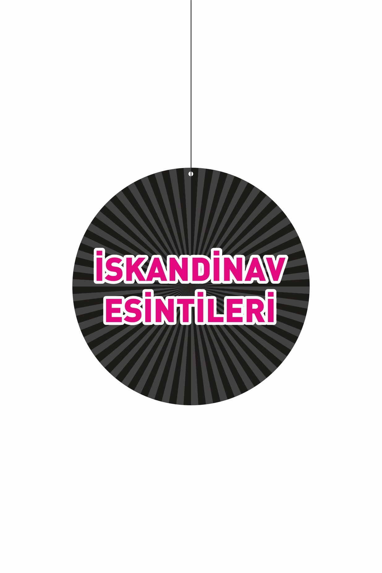 İskandinav Esintileri Mağaza Dönkartı Çift Yön Baskılı