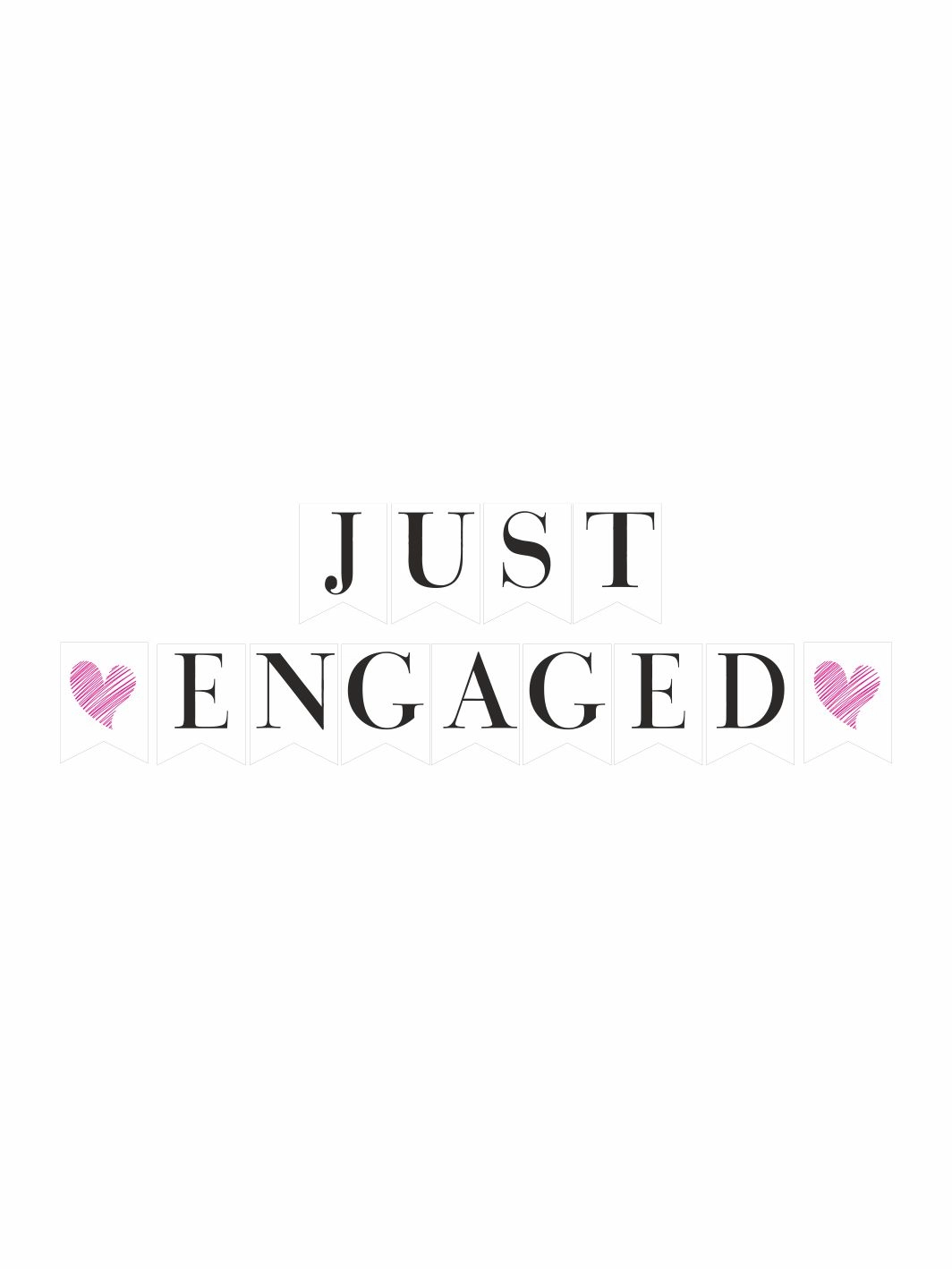 Just Engaged Flama Banner