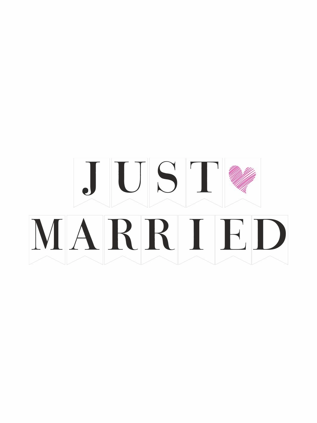 Just Married Flama Banner 