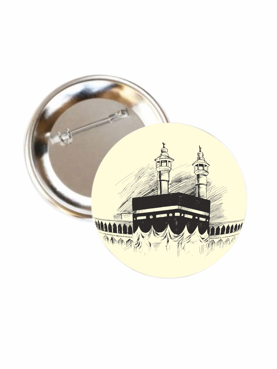 Kabe Resimli Buton Rozet 58mm İğneli Yaka Rozeti
