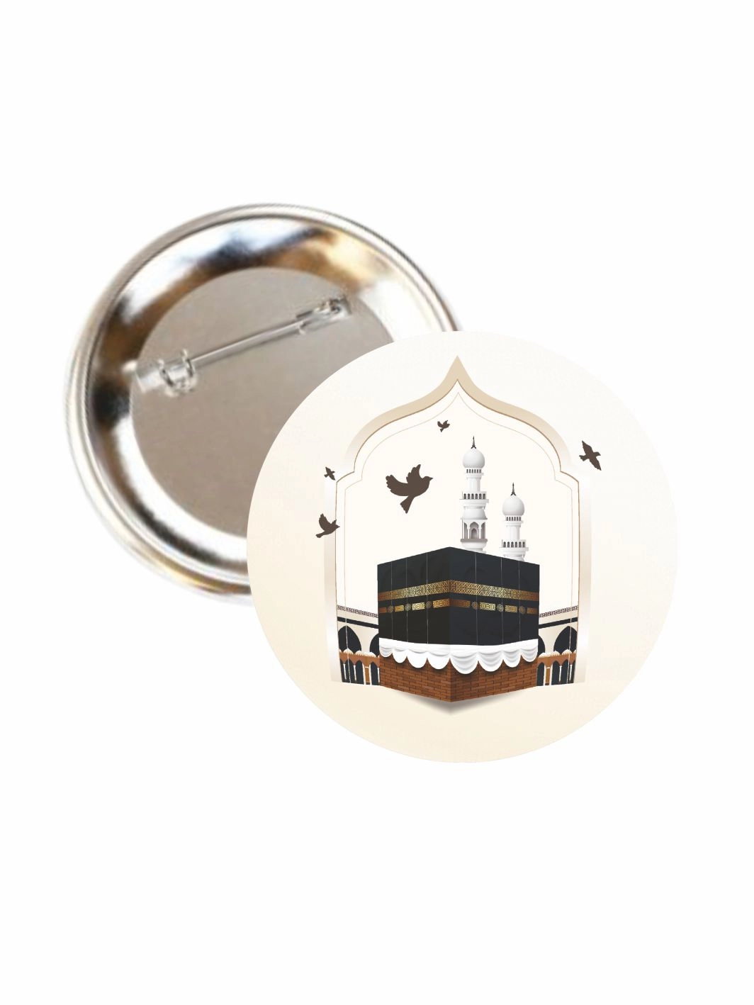 Kabe Resimli Buton Rozet 58mm İğneli Yaka Rozeti