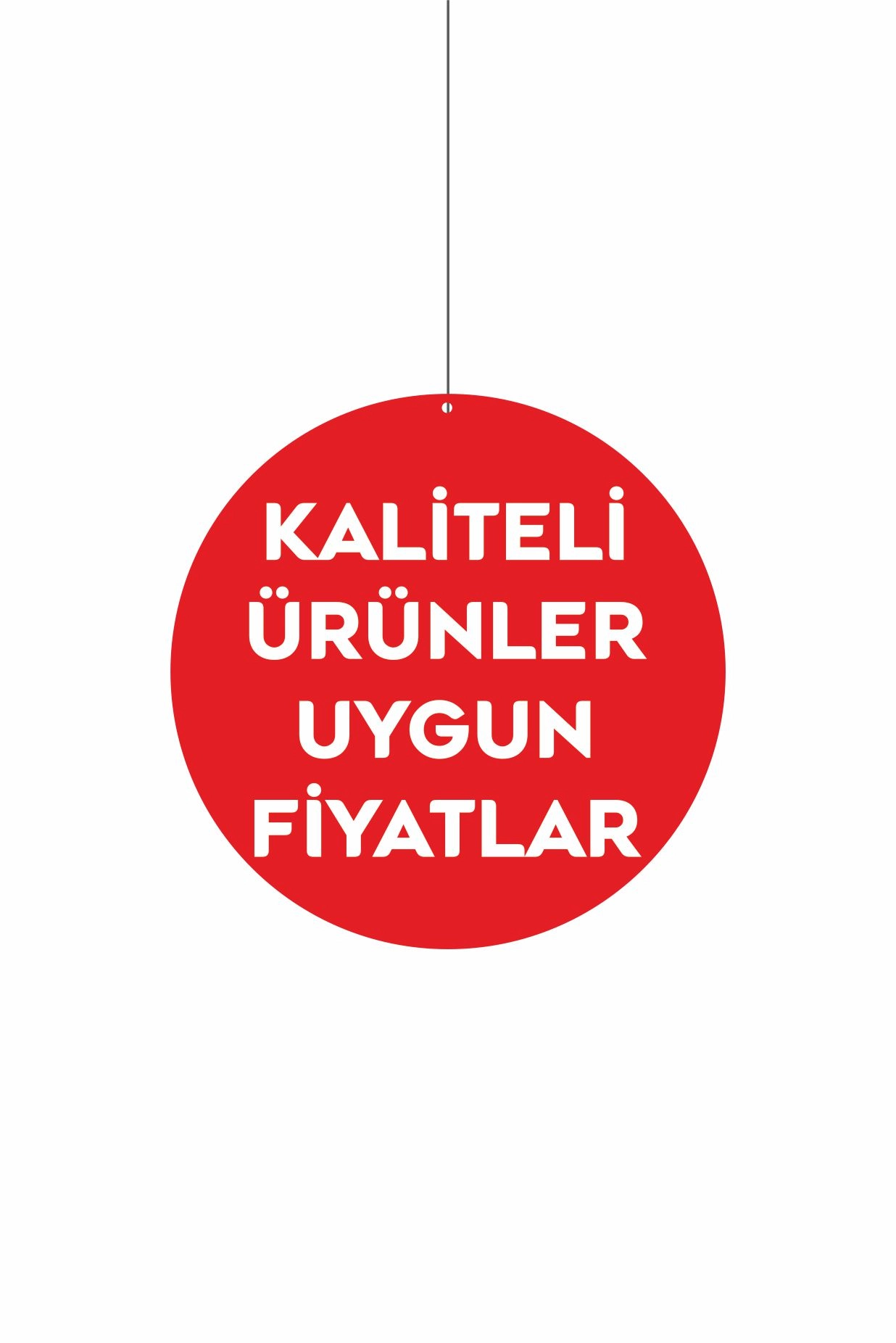 Kaliteli Ürünler Uygun Fiyatlar Mağaza Dönkartı Çift Yön Baskılı